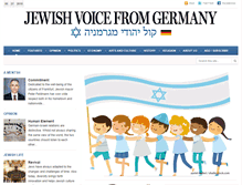 Tablet Screenshot of jewish-voice-from-germany.de